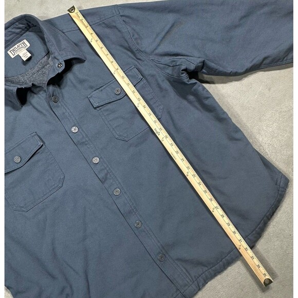 Duluth Trading Heavyweight Canvas Jacket Mens 3XL Fleece Lined Work Shirt Snap - Picture 9 of 12